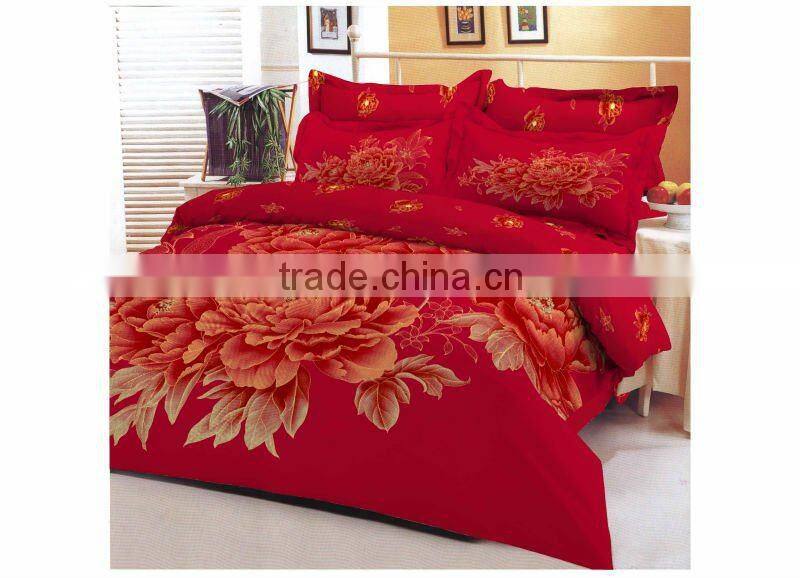 100% cotton rotary reactive printed fabric for bedding sets Queen size