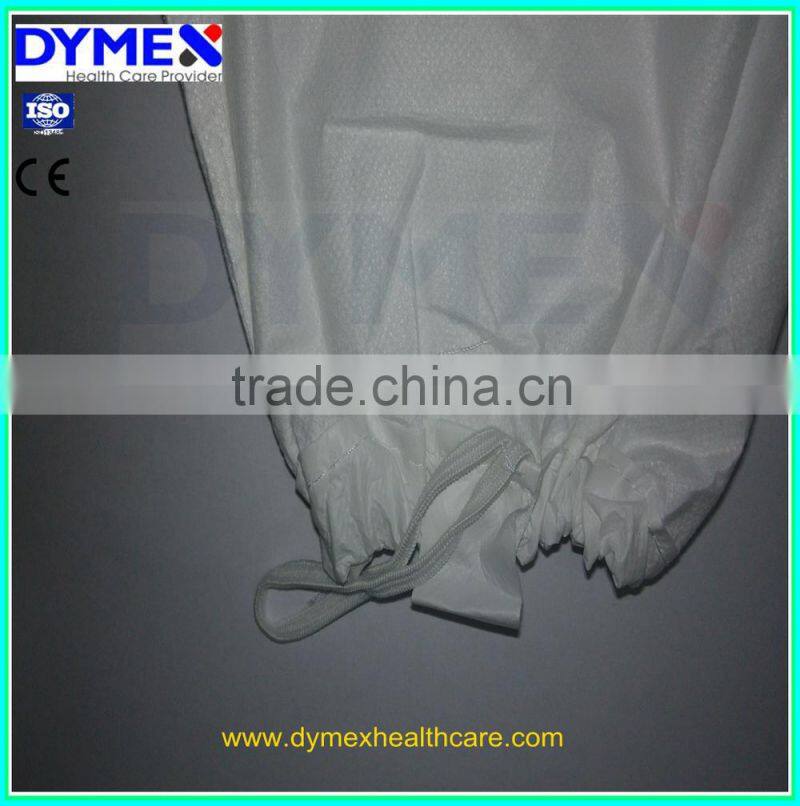 Yellow Sterile Disposable Non-woven Isolation Gowns with elastic