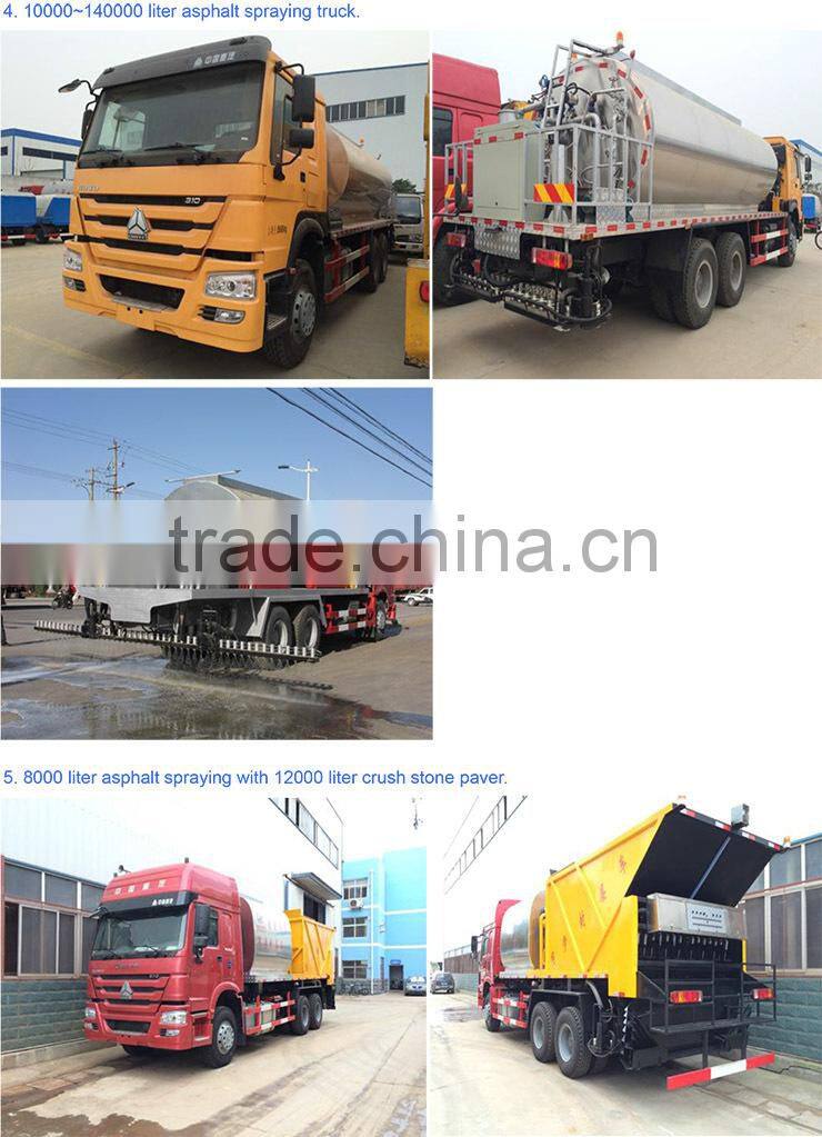 12000 liter road stone spreader with 8000 liter bitumen spreader