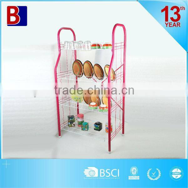 4 Tiers Metal dish rack,sundries rack,dish holder (BJ-DR004(L))