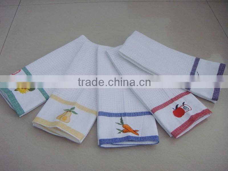 plain cotton linen tea towel dish towel factory price good quality