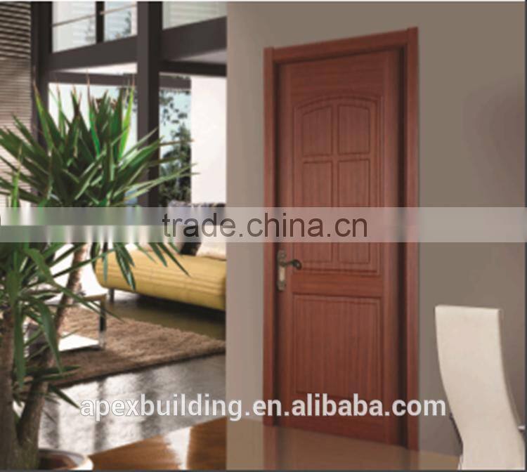 White primed PVC door panel veneer door flush doors design
