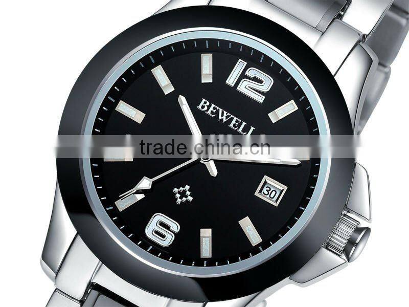 Fashion Woods stainless steel with wooden quartz Mens watch - runs and keeps time