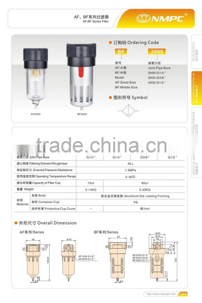 AF,BF series aceite air filter