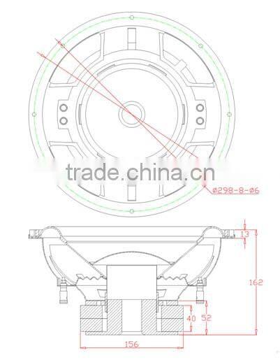 SW12-22RD best subwoofer, 12 inch 2000W Car Audio Speaker