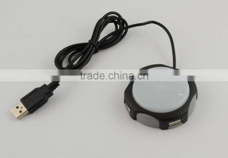 Creative Style USB2.0 Hub with 4 Ports Can Print Logo on Webkey Button as Promotional Gifts