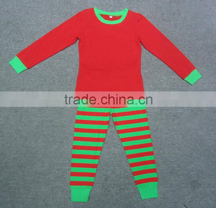 2015Children Clothing Set,Fashionable pink stripe pajama Design,Printed Kids Pajamas Set
