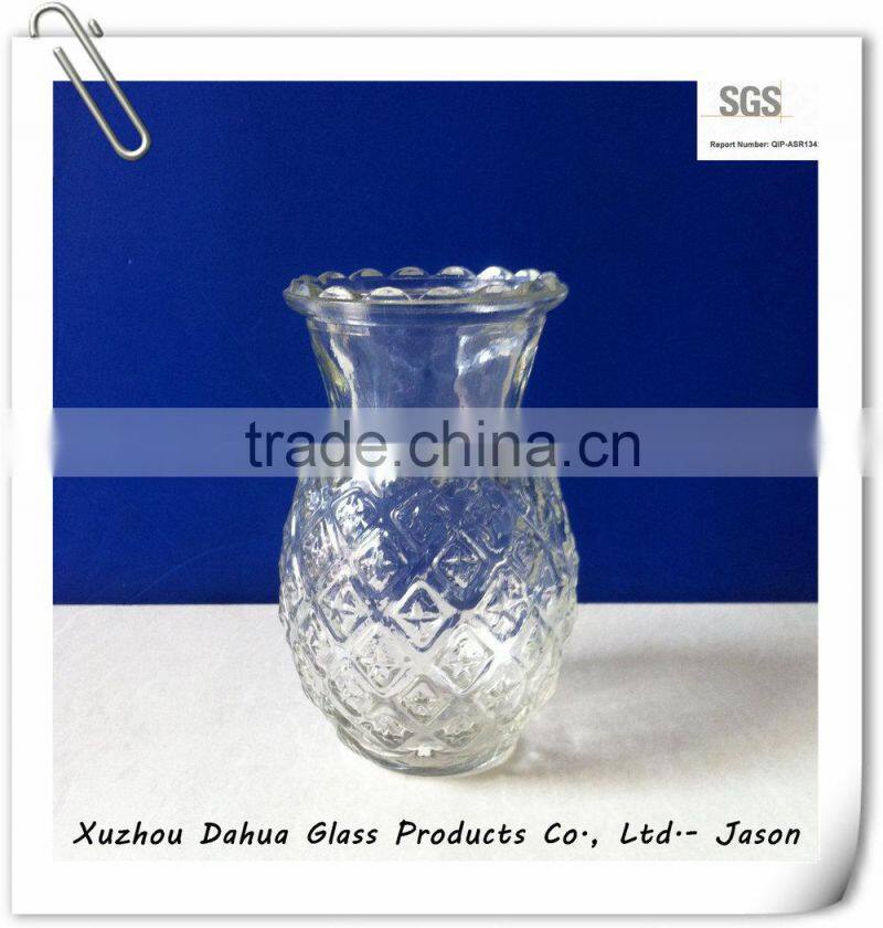 Wholesale colored and clear glass flower vases