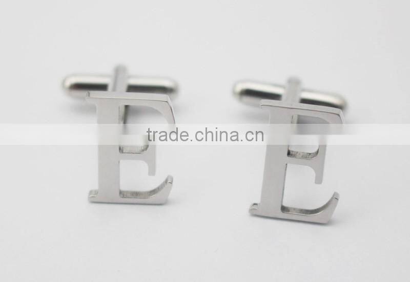 316L Stainless Steel Letter B Fashion Mens Cufflink With Logo