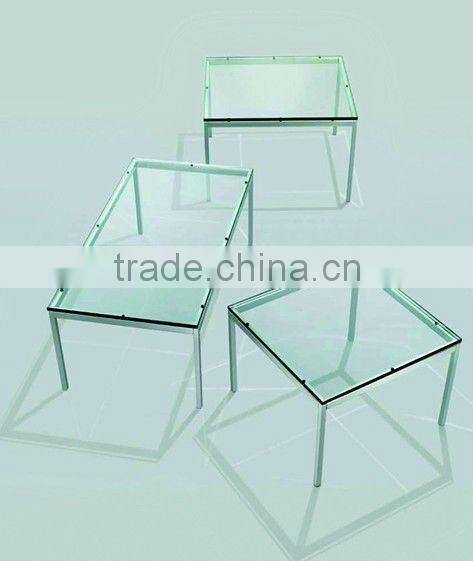 Tempered Glass Barcelona Table,short Barcelona Table,Barcelona Coffee Table CT-505