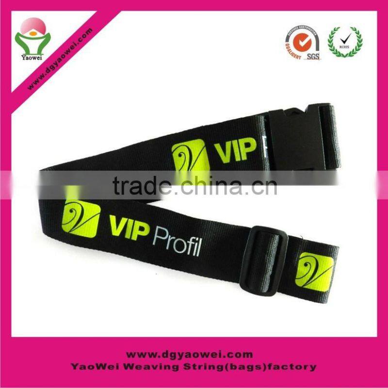 2016 hot sell Tas lock polyester printing 5 cm mens weave luggage belt