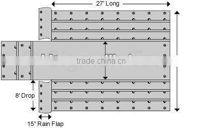 16'x24 18oz Vinyl Heavy Duty Steel Tarp 2 rows of D-rings,16' x 27' Flatbed Tarps,Flatbed Steel Tarps,PVC Flatbed Trailer Tarps