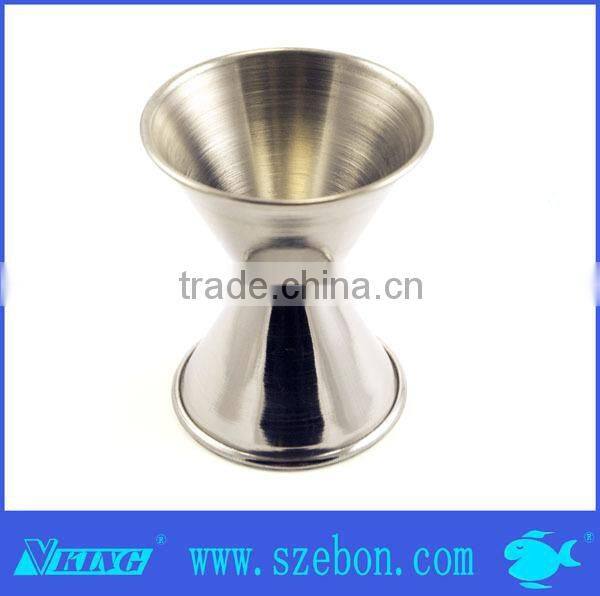 Hot sale stainless steel copper jigger double head jigger measuring cup for advanced bar
