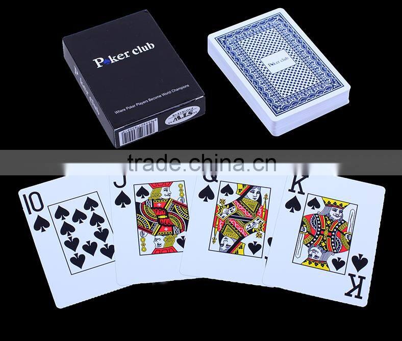 Free shipping custom game cards front and back Printing linen-embossed playing cards black playing cards ---DH20719