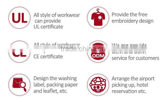 custom breathable orange long sleeve cotton fire retardant safety work shirt