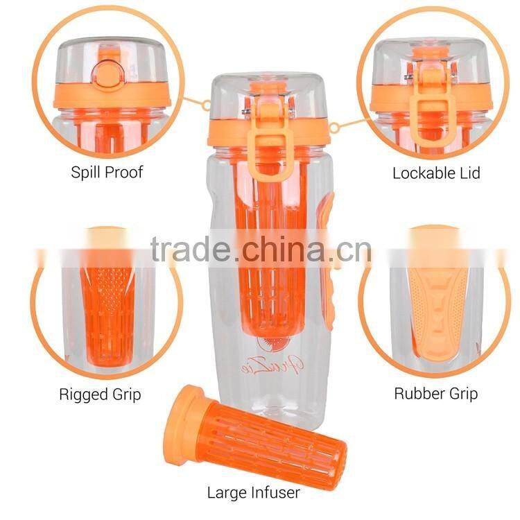 JoyShaker Infuser Water Bottle Large Fruit Infusion Sport Detox Bottle BPA free 32 Ounce