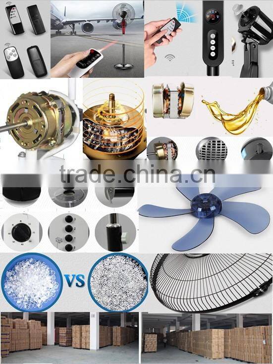 16 stand fan with LED light ac/dc fan