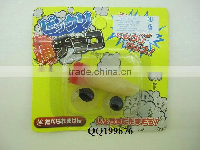 Funny yuck toy sticky tongue with eyes