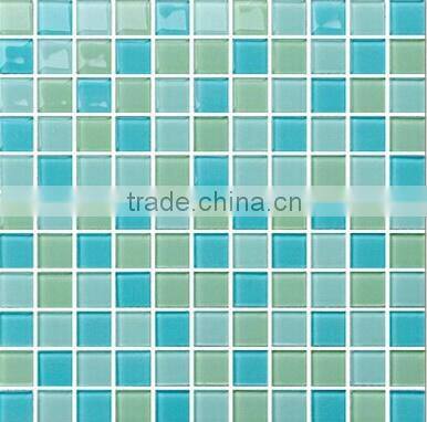 irregular shape washroom crystal glass mosaic
