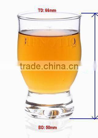 customer logo drinking nosing glass cups with lid