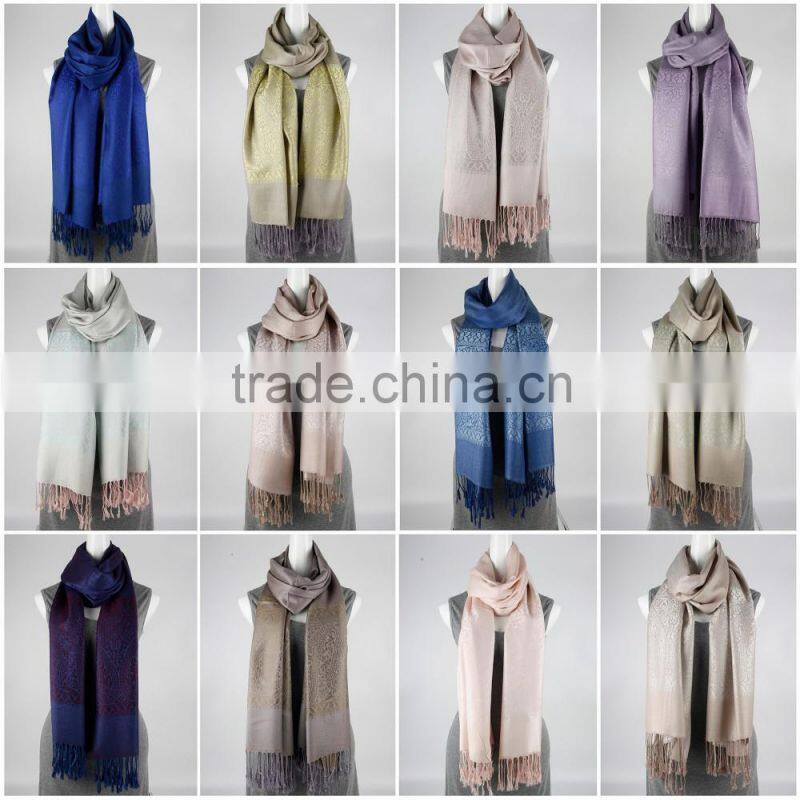 Viscose Yarn- dyed Fashion Reversible Scarf