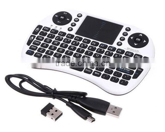 2016 Hot ENY OEM I8 2.4GHz wifi 2.4g ultra mini colored laptop wireless keyboard for acer