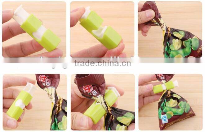 Assorted Colors Home Kitchen Snack Sweets Food Seal Colorful Food Plastic Bag Seal Plastic Bag Sealing Clip Clamp Sealer