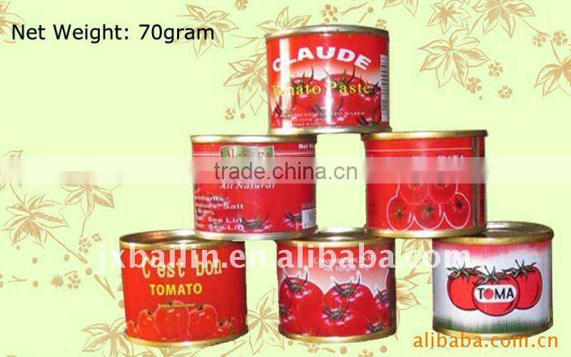 425g*12tins tomato paste tomato sauce, concentration28-30,cold break