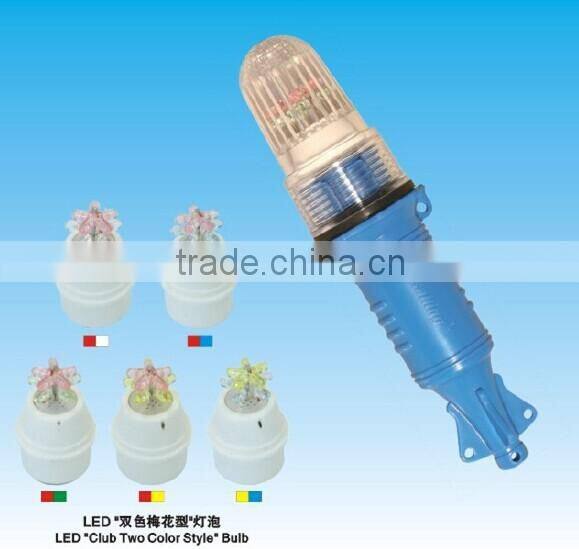 club two color style led bulb fishnet light