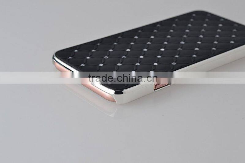 Perfect silicone seting diamond cell phone case for iphone 6 series