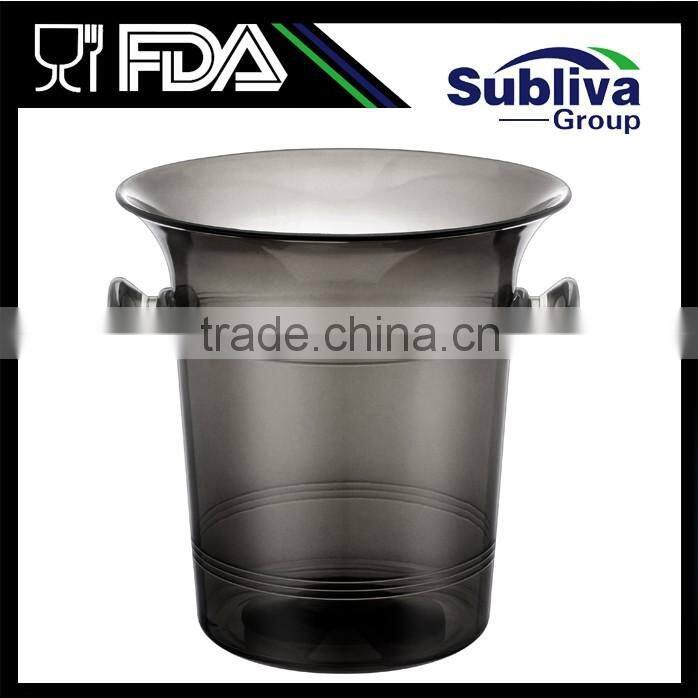 3.5L Custom Ice Bucket Cheap, Clear Cold Drinks Ice Bucket Crystal