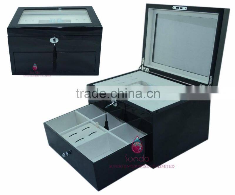 Alibaba new product custom wooden jewelry box