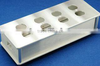 Audiocrast sliver Solid Aluminium 8 Sockets Power bar case