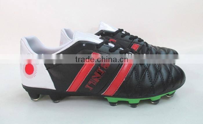 Custom New Design 2016 Men Soccer Shoes FG Firm Ground Football Cleats Training Shoes Soccer Boots Cheap for Sale