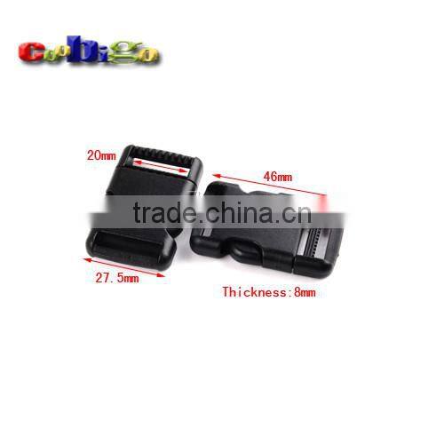 Plastic Single Adjustable Circular Buckle For Tactical Backpack Straps #FLC335-20/25/B-25/30