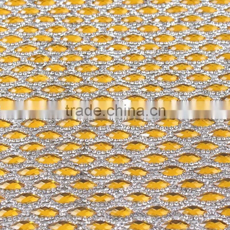 Crystal AB Resin Rhinestones Self ADHESIVE SHEET or Hotfix to Fabric Rhinestone Decor Mesh Roll for Wedding 24*40cm Bling Trim