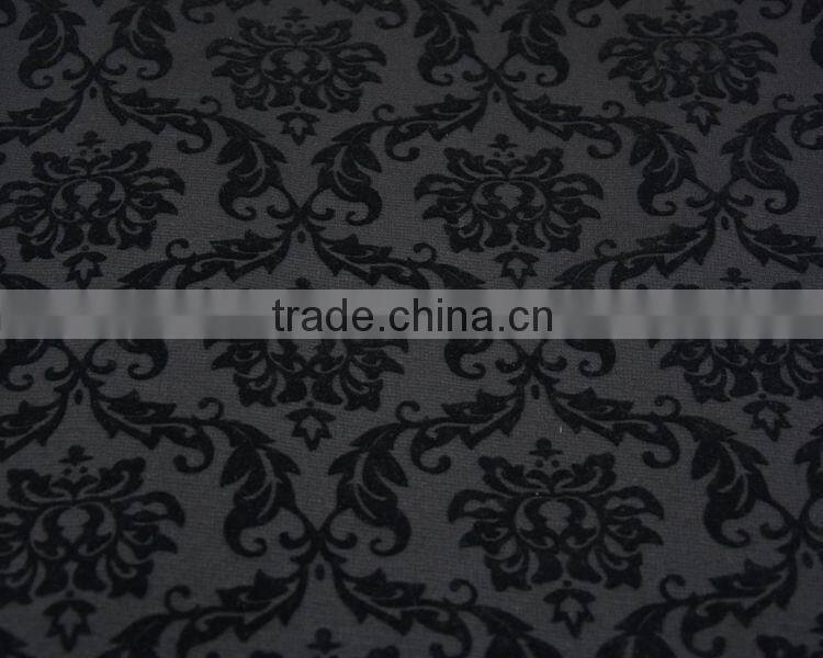 textile fabric customized design polyester spandex flocking fabric