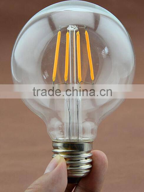 360 degree vintaged CE ROHS 2W 4W globe G95 led bulb 2700K 2 years warranty