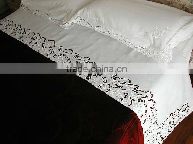 embroidery bed sheet