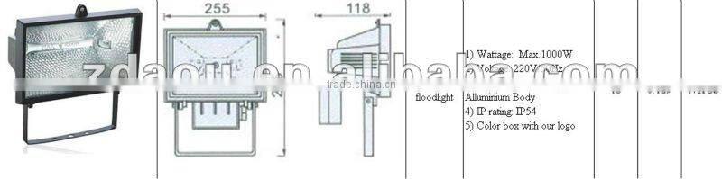 1000W Halogen floodlight