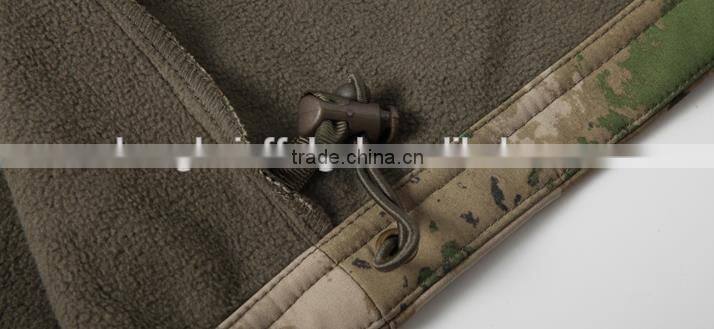 men camo hooded waterproof taped softshell jacket in camping & hiking wear