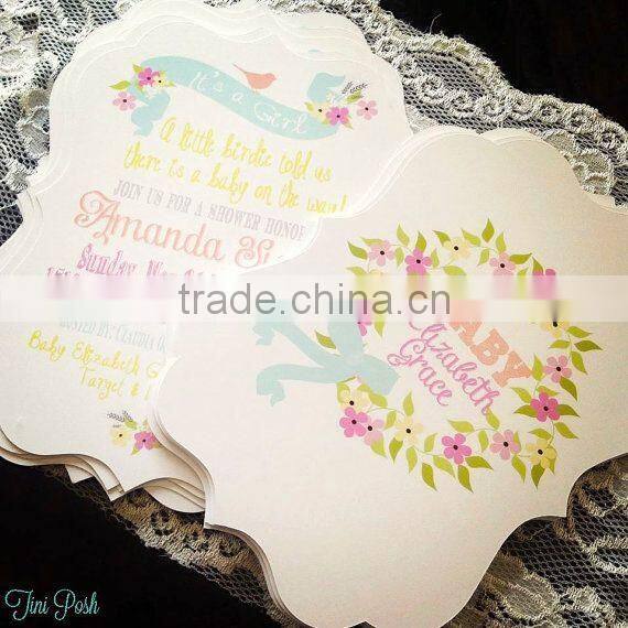 Fancy Baby shower invitations Birthday cards