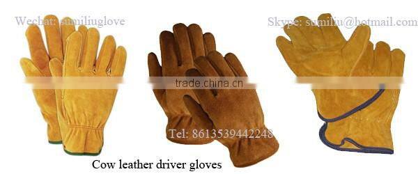 Cow Leather Gloves Reinforced in the palm of the hand
