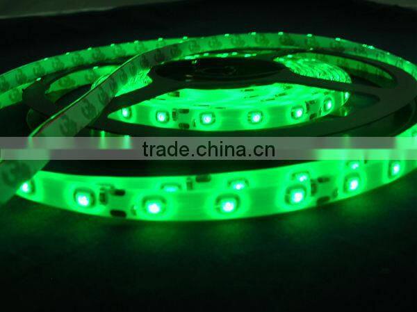 Green Color 3528 SMD 60leds/m IP65 Epoxy Resin 12C DC White PCB LED Strip Light