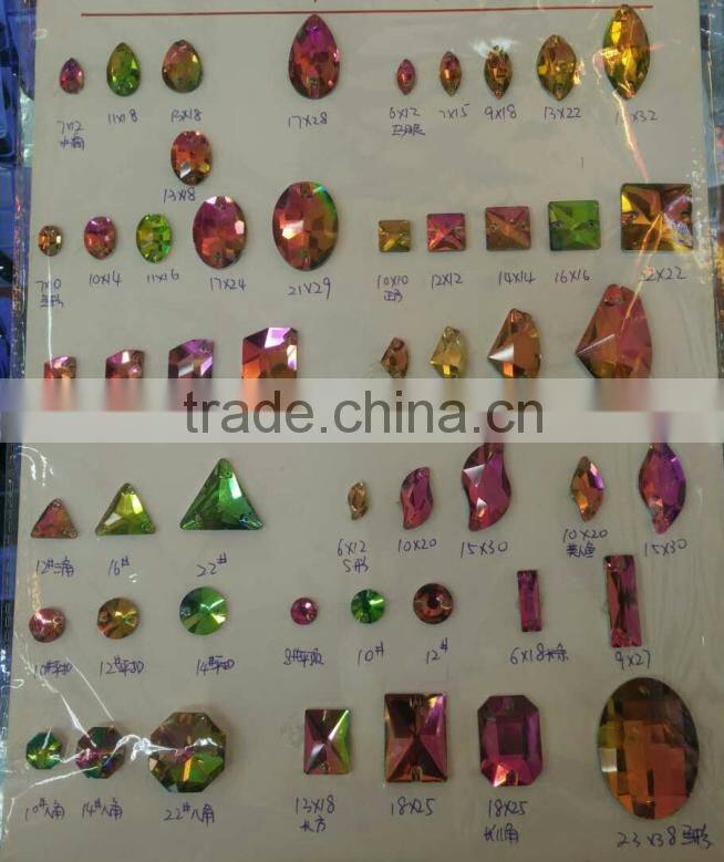 high quality sew-on glass crystal