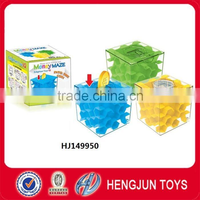 high quality plastic money maze toy saving bank