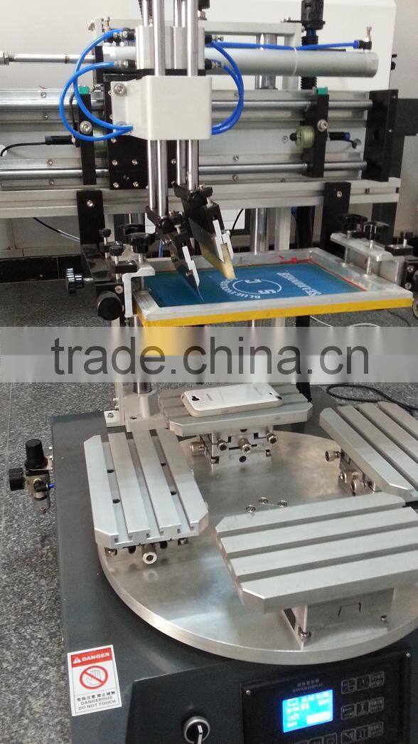 1 color 4 stations rotary screen printing machine