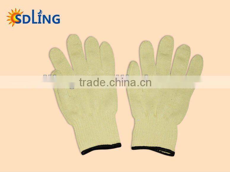 yellow color protection glove