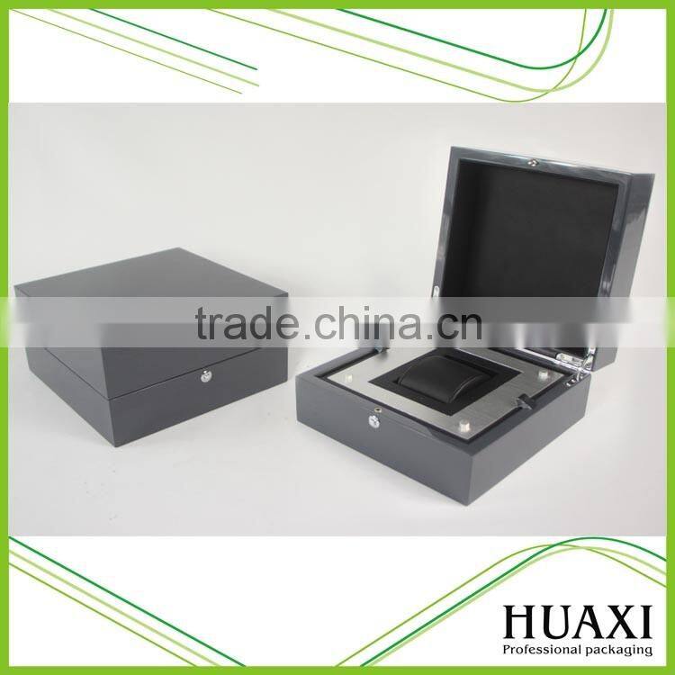 Personalized custom Luxury Single Wood Watch Boxes