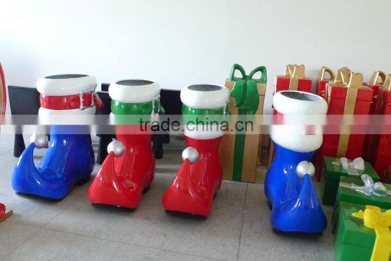 Christmas decoration boots , santa claus's boots